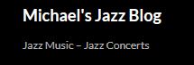 michaels jazzblog