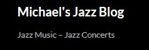 a selection of nice jazz web sites